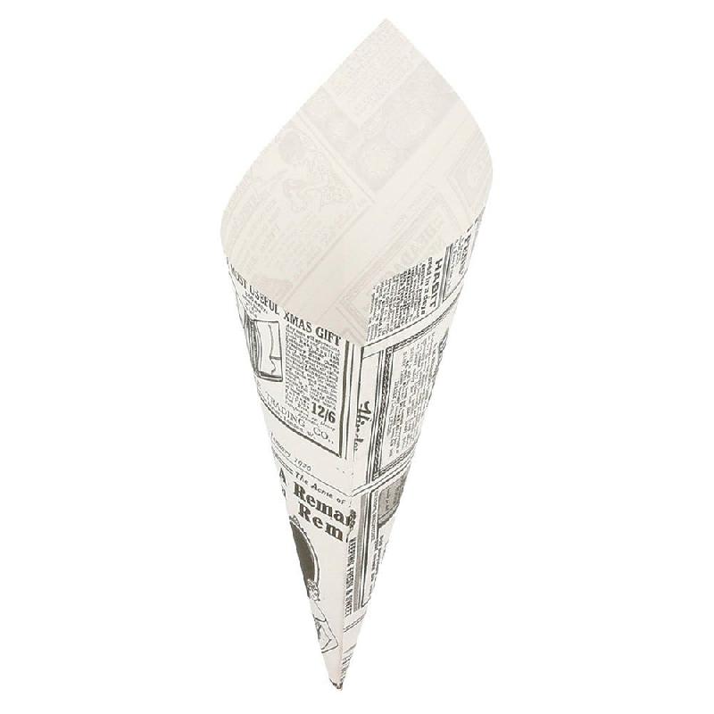 Cornet en papier ingraissable sans PFAS Times 70g 20x14cm - par 2000_0