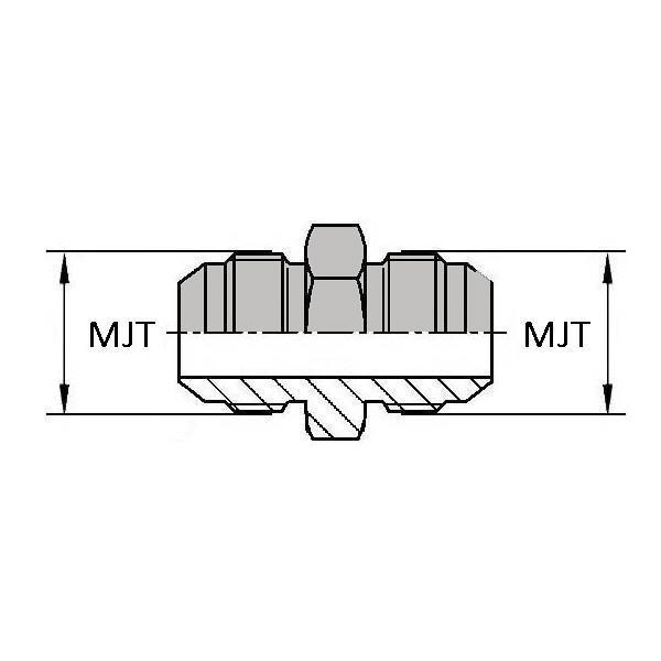 Droit mâle JIS x mâle JIS - JIS-UMTO0404 - MTO1/4 / MTO1/4 (JIS)_0