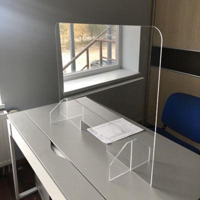 Ecran plexiglas pour Comptoir ou bureau modèle avec passe documents_0