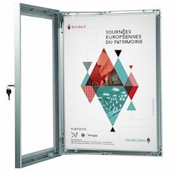 Edimeta Vitrine Affiche-Poster Alu A4 - gris aluminium 214530_0