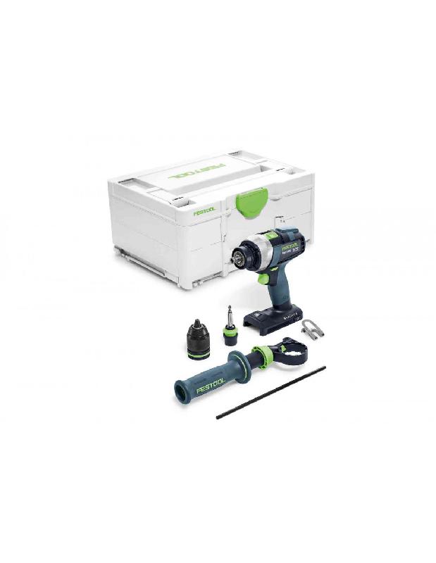 PERCEUSE-VISSEUSE 18V QUADRIVE TDC 18/4 I-BASIC (SANS BATTERIE NI CHARGEUR) + SYSTAINER SYS3 - FESTOOL - 575601