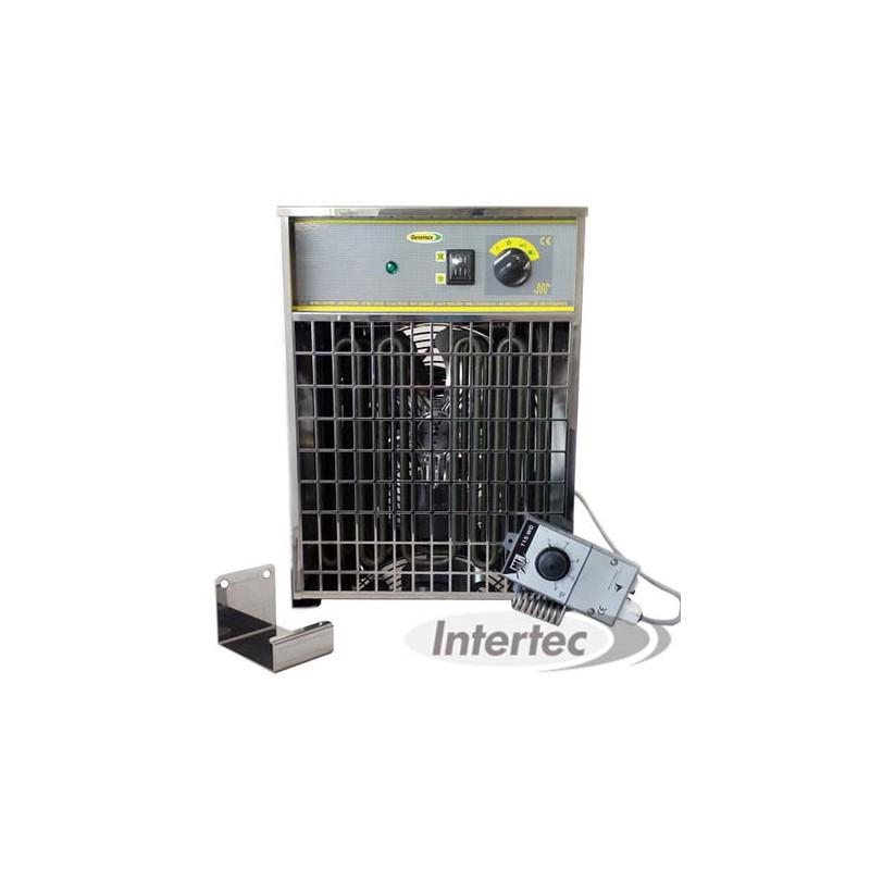 Aérotherme électrique Genemax GAC60TEX - tout inox - thermostat déporté - 4/6 kW à 9/12 kW_0