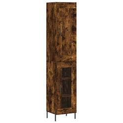 Helloshop26 - Buffet bahut commode armoire meuble de rangement organisateur cuisine salle de séjour salon haut 34,5 x 34 x 180 cm 02_0033177 - 300021_0