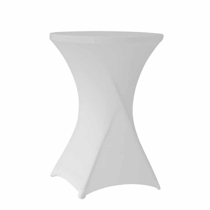 Housse extensible pour table pliante 183x46 cm ZOWN M183 – Blanc - blanc polyester SPTTP-01192_0