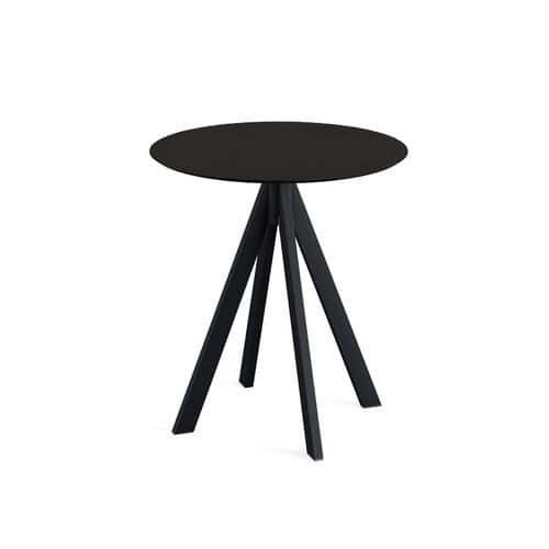 INFINITY TABLE DE BISTROT NOIR Ø 70 CM - VEBA
