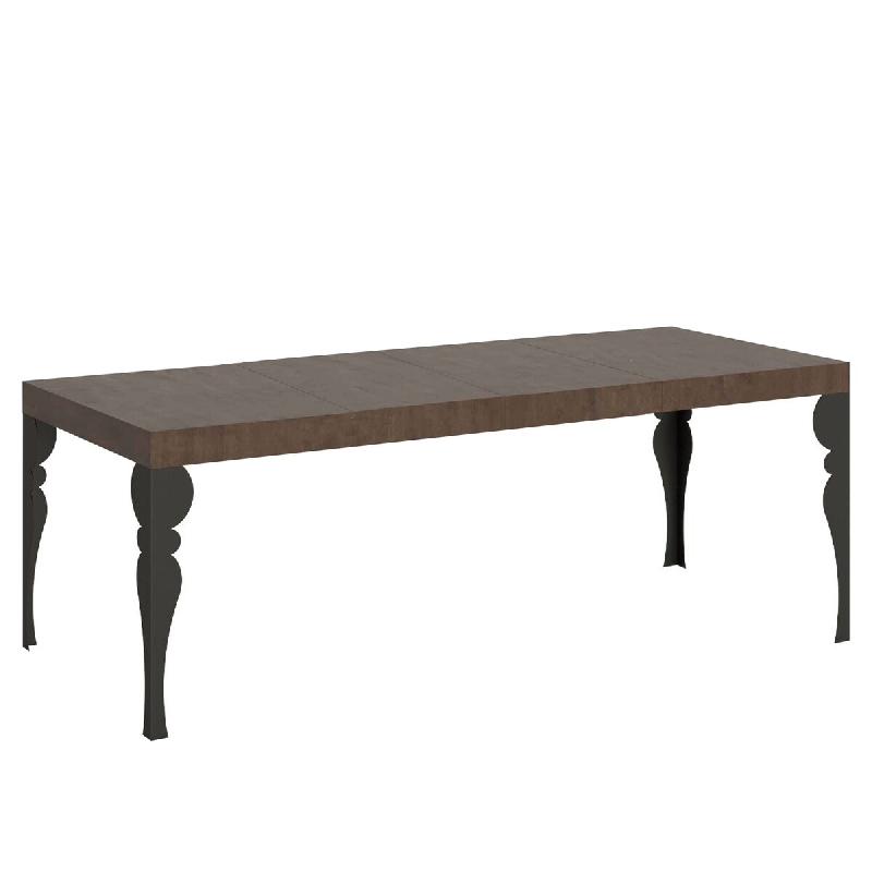Itamoby Table Extensible Paxon Premium 180/440X90 Cm Avec Pieds Anthracite - marron 8050598903742_0