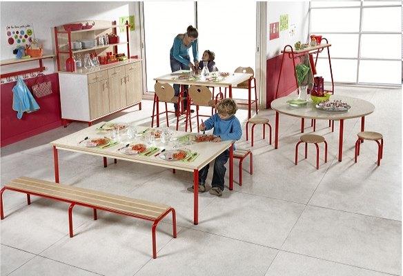 BANC EMPILABLE 3 LAMES CHLOÉ 160 CM T3 BLEU RAL 5015 - MANUTAN COLLECTIVITÉS