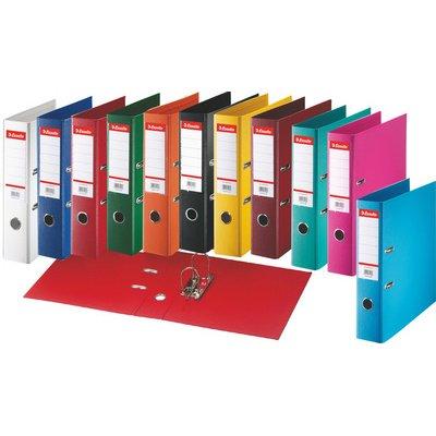 LOT DE 10 - CLASSEUR EN PLASTIQUE STANDARD, A4, 50 MM, TURQUOISE