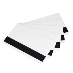 Lot de 500 cartes magnétiques PVC blanches avec piste HiCo - format CR80 - 1149009_0