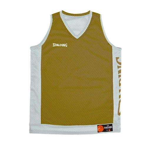 MAILLOT BASKET RÉVERSIBLE ENFANT - SPALDING - KAKI GRIS