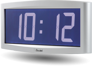 Horloge numérique LCD rétro-éclairée Opalys 7 - 230V, DHF, boitier aluminium - BODET_0