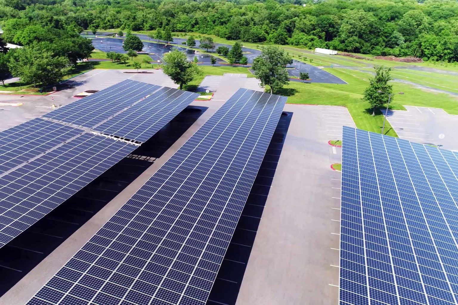 Opx+ - Ombrière photovoltaïque Citablue - Dimensions 10000 x 40000 mm - Norme NFP91-100_0