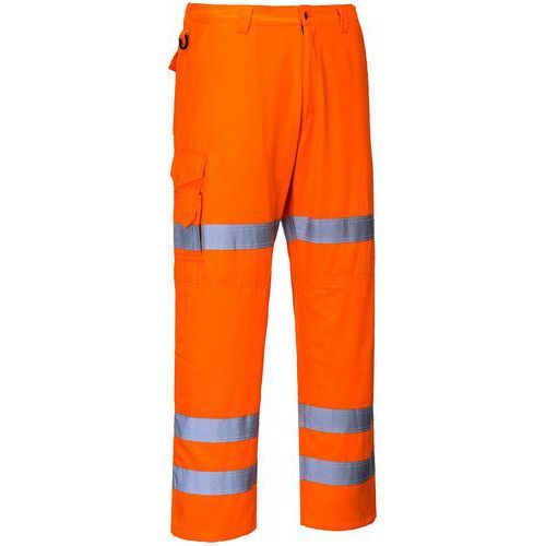 PANTALON DE PLUIE HAUTE-VISIBILITÉ COMBAT RT49 ORANGE L - PORTWEST