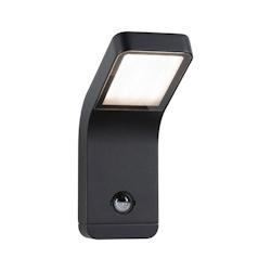 Paulmann Applique d'extérieur LED Kulma Détecteur de mouvement résistant à l'eau de mer 90x174mm 3000K 7,5W 500lm Anthracite Aluminium 94745 - gri_0