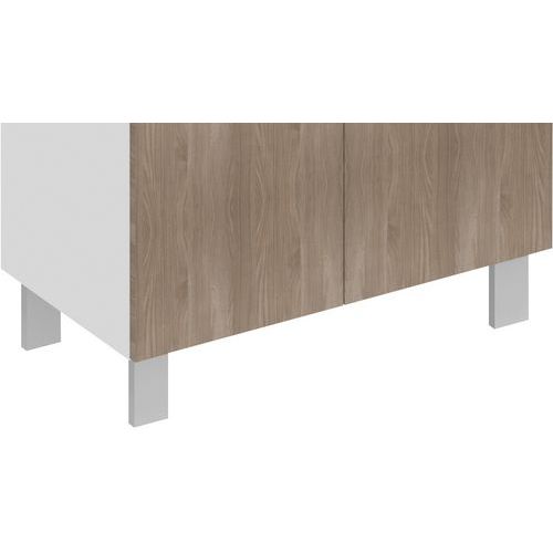 PIEDS BLANC HT 15 CM POUR MEUBLE ALLEGRA - QUADRIFOGLIO