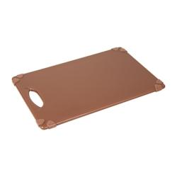 Planche à découper antidérapante professionnelle Hygiplas marron 458x306mm - EQHW003_0