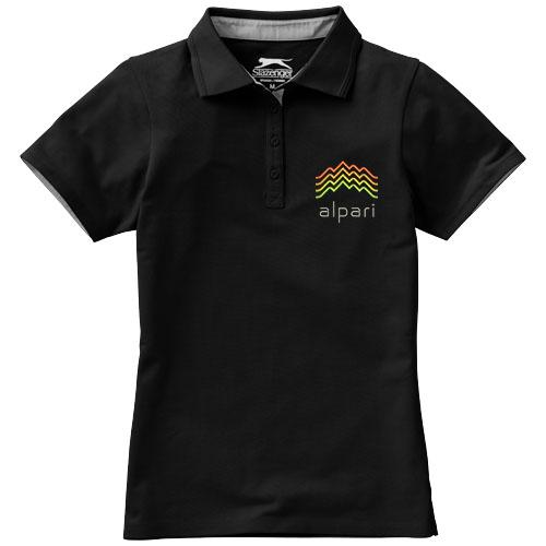 Polo femme Hacker 33097994 - col côte en tricot plat - maille piquée 100% coton - 220 g/m²_0