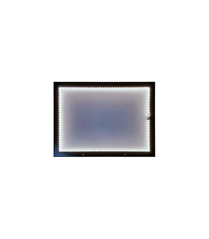 Porte menu mural métal pour 4 feuilles A4 avec option LED et batterie 9 800 mAh - Référence : LSTF65LED-BA98_0