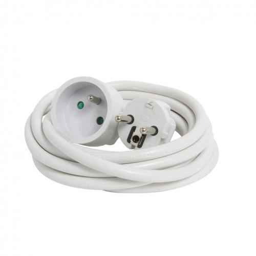 RALLONGE 10M HO5VVF 3G1.5 BLANC SE SOUS FILM DEBFLEX