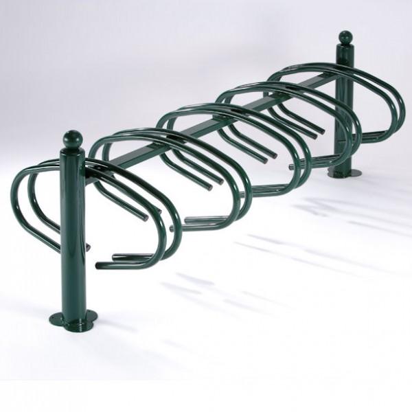 Range vélo au sol rétro - 10 vélos côte à côte - 5 par face - 2 finitions - Marque Rolléco_0