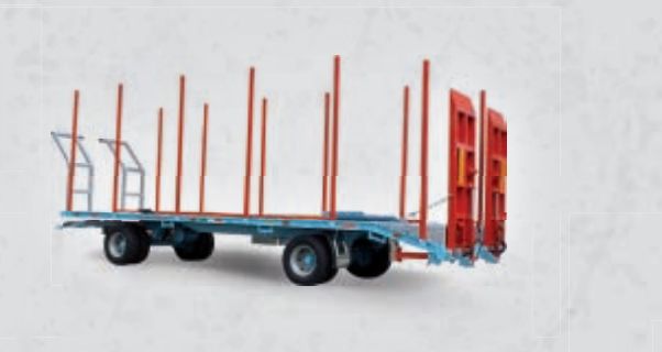 Remorque plateau agricole PC14082 - Agrimec di Crosetto Elio & C. Snc - Dimensions 8.20 x 2.55 m - 2 essieux - structure robuste et personnalisable_0