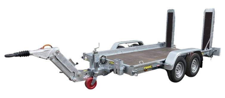 Remorque porte-engins - 3,55 x 1,72m - 3500 kg - timon réglable - franc peg35d tak350af_0