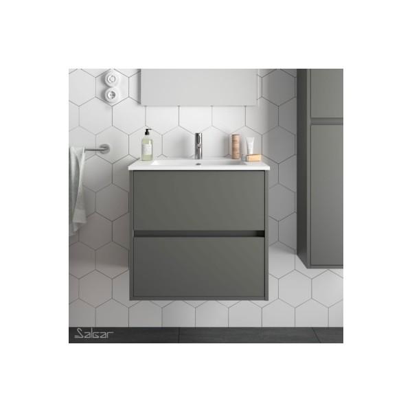 SALLE DE BAIN NOJA 600 GRIS MAT - SALGAR 85030