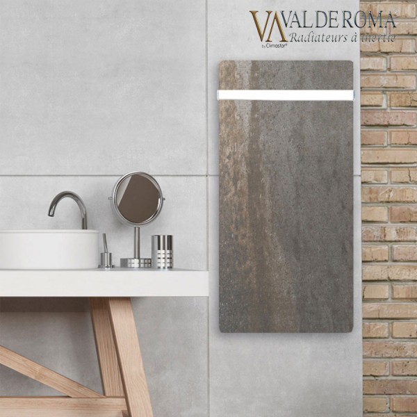 SÈCHE-SERVIETTES À INERTIE TACTILO VERTICAL TERRE LUNAIRE 1300W - VALDEROMA TL13BLA