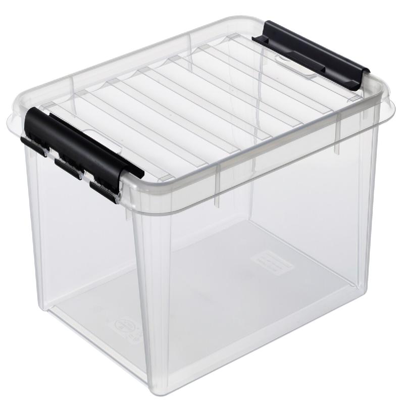 SmartStore Boîte de rangement CLASSIC 31 L, clips: noir - transparent matière synthétique 884291_0