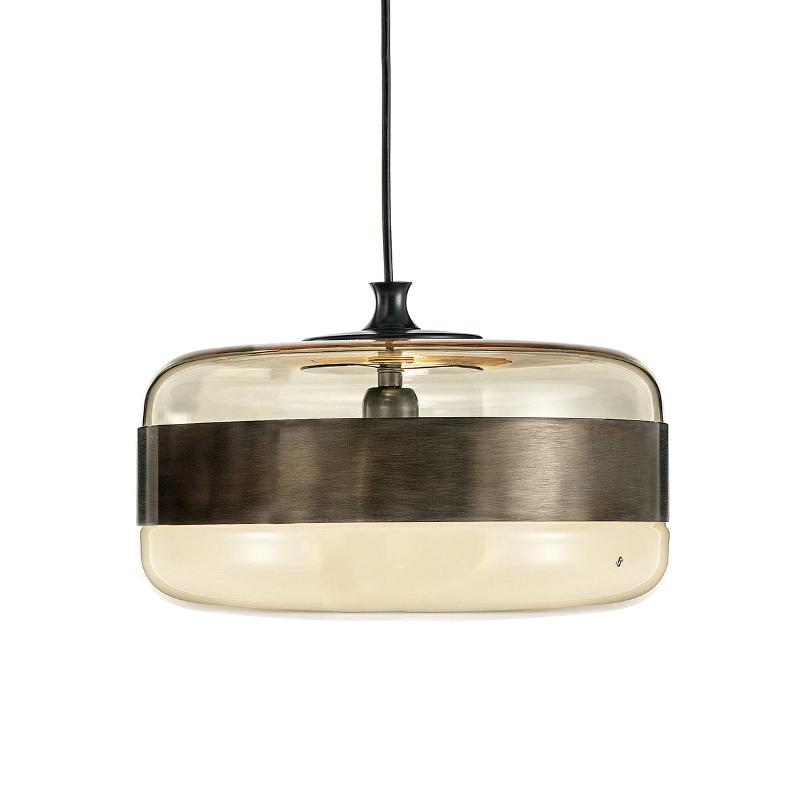VISTOSI SUSPENSION EN VERRE FUTURA EN BRONZE, 40 CM