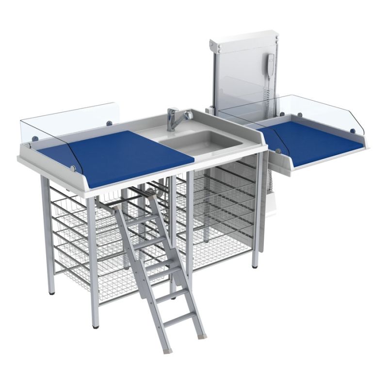 Table à langer pour handicapé - Granberg - électrique - 334-083-1 - hauteur variable - sécurité intégrée_0