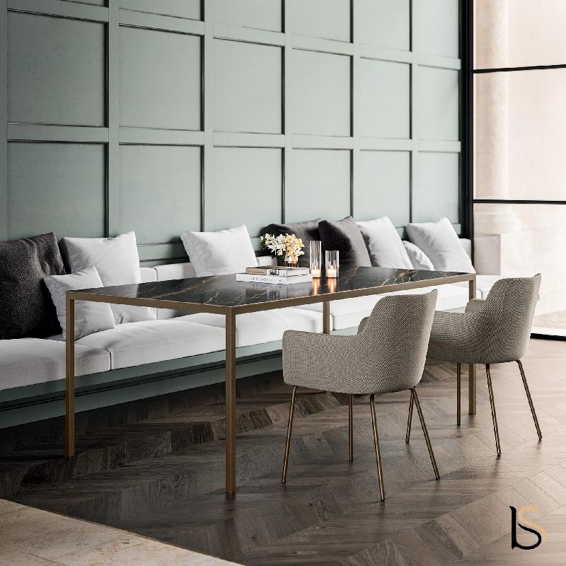 Table de réunion SIX - Officity - 260, Cuivre, Noir désir brillant_0