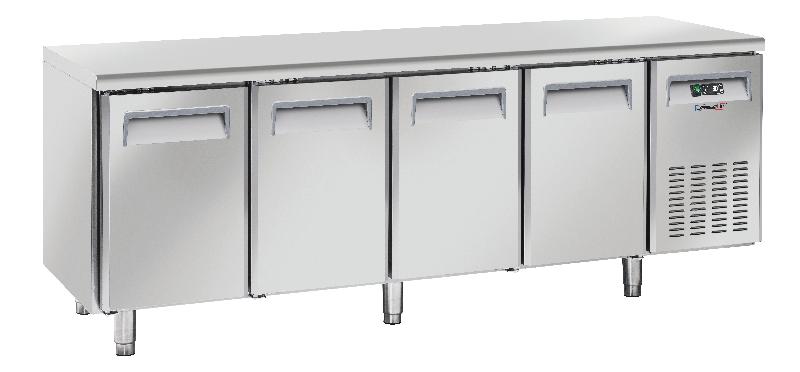 Table réfrigérée négative 4 portes CASSELIN CTARN4P - capacité 570L - acier inoxydable - température -22°C à -18°C_0