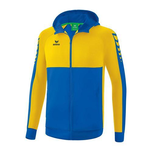 VESTE DE SURVÊTEMENT À CAPUCHE - ERIMA - SIX WINGS ROY/JAUNE