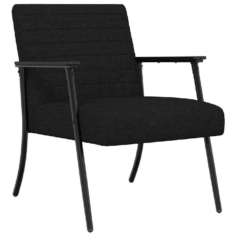 VidaXL fauteuil Noir 59 x 75 x 78 cm tissu Modèle Vega Master Edge - 42017672_0