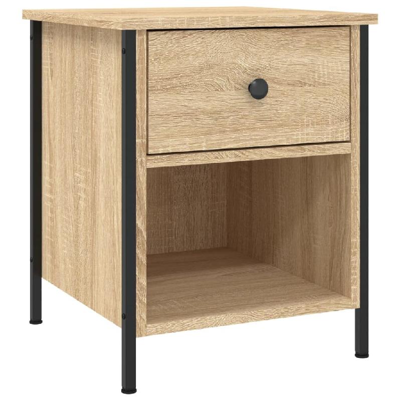 VidaXL Table de chevet chêne sonoma 40x42x50 cm bois d'ingénierie – Modèle Idée - Bois manufacturé 825935_0