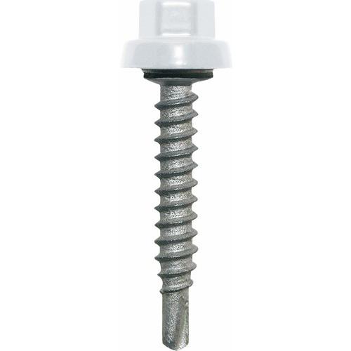 VIS BACS ACIER SUR LISSES BOIS - 6,5X38 MM - 100 PIÈCES - ZACROVIS BLANC ETANCO