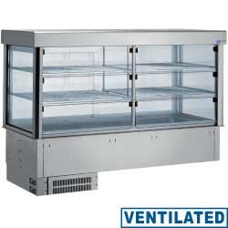 Vitrine réfrigérée et top réfrigéré 4 GN 1/1 - sans unité hermétique - IN/RPTV15-S - acier inox AISI 304_0
