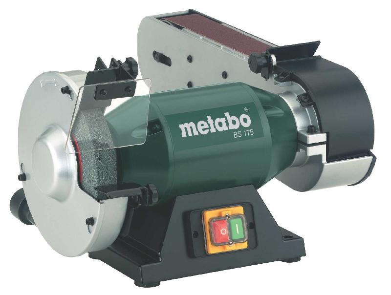 Ponceuse à bande touret 500 W - Metabo - BS175 - 60517500 - 175 mm - Protection étincelles_0