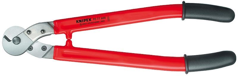 KNIPEX 95 77 600 - Coupe-câbles 600 mm avec isolation par surmoulage - Poignée rouge, plastique et acier_0