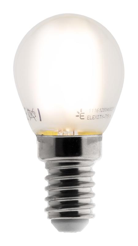 Ampoule déco filaments LED dépolie E27 - 4W - Blanc chaud - 400 Lumen - 2700K - Zenitech_0