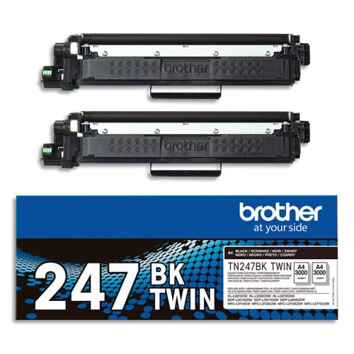 Brother - Pack de 2 cartouches toner noir TN247BKTWIN - Cartouches d'encre informatiques_0