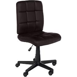 CLP Chaise de bureau Farson similicuir Marron - marron polyester 324512_0