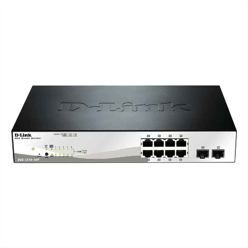 D-LINK DGS-1210-10P Switch Gigabit Web Smart 10 ports_0