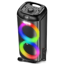 Enceinte Sonorisation Autonome sur batterie à LED - Pickering PANTHER P28 - 500W, Bluetooth USB SD, 6 modes Equaliseurs, Téléco - 3666630010269_0