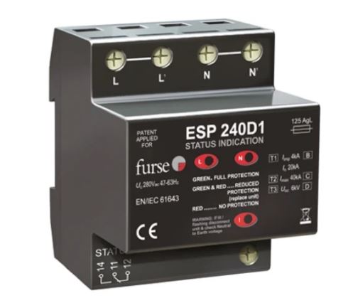 Esp-d1 - dispositif de protection parafoudre/parasurtenseur - wj furse -  280 v