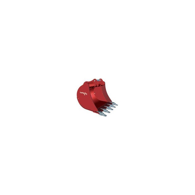 Godet terrassement standard 1000 mm - A/R MARTIN M10 - UNITER 45 - pour minipelle 4-6T - 263L - 6 dents_0