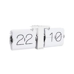 Horloge moderne Flip No Case Blanc Karlsson - blanc inox 8714302666438_0