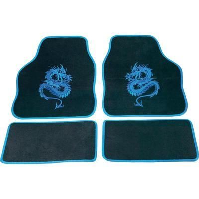 JEU DE 4 TAPIS DE SOL MYSTERY BLEU