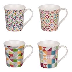 Mugs Brazilia 35 cl x4 -  Multicolore Rond Porcelaine Table Passion - multicolore porcelaine 3106232312649_0
